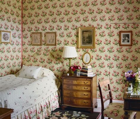Bowood House Wiltshire England Colefax Fowler Chintz Wallpaper