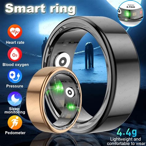 New Smartring Health Monitoring Heart Rate Blood Oxygen Atm