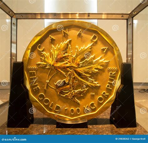 Barricks Million Dollar Gold Coin Editorial Photography Image 29838262