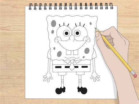 How To Draw Spongebob Squarepants Step By Step Tutorial