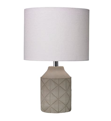 Luca Table Lamp Grey Concrete Detailed Table Lamp