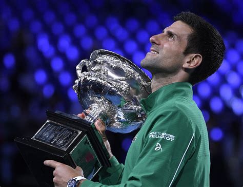 He is one of only three male tennis players to hold all four slam crowns at the same. Djokovic tops Thiem for 8th Australian Open title, 17th Slam