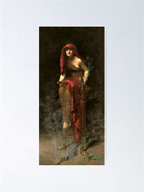The Priestess Of Delphi John Collier Poster For Sale By