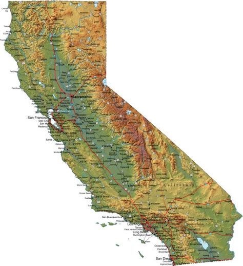 Cartina California Mappa Dello Stato Più Affascinante Della West Coast