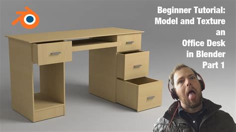 Tutorial 5 Model An Office Desk Blender Beginner Part 1 Youtube