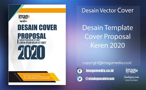 Desain Template Cover Proposal Keren 2020