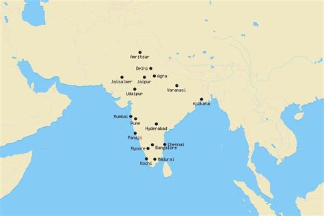 17 Best Cities To Visit In India Map Touropia