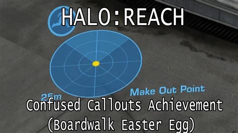 Halo Reach Confused Callouts Achievement Boardwalk Level Easter Egg