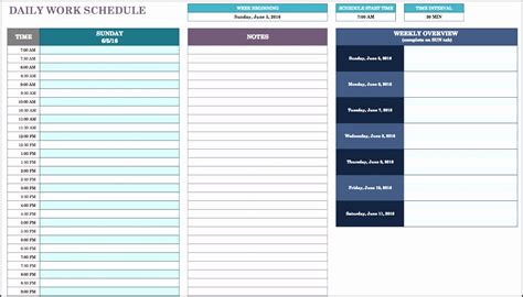 8 Daily Schedule Template For Employees Sampletemplatess