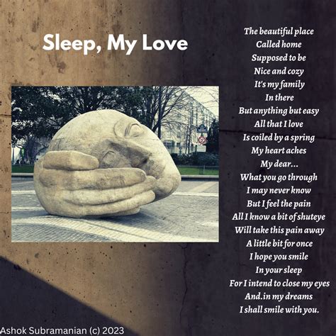 Poem Sleep My Love At Home I Expected Peace — Nice And By Ashok