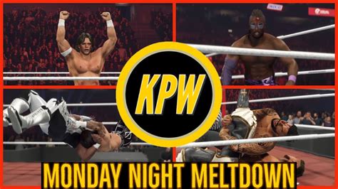 Kpw Monday Night Meltdown Season Opener Wwe2k23 Ai Wrestling