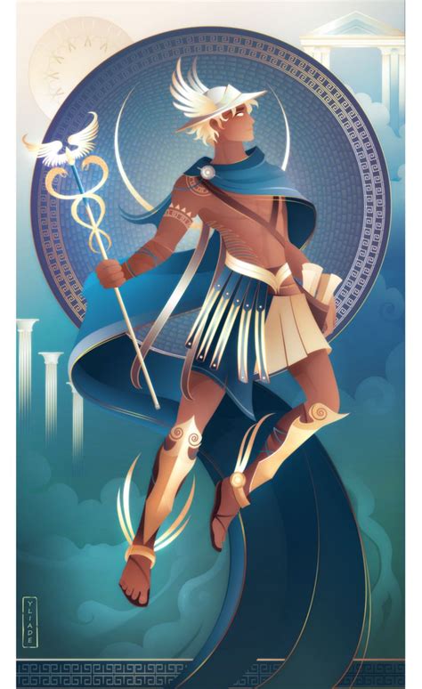 Hermes Greek Mythology By Yliade On Deviantart Greek Mythology Art Greek Goddess Art