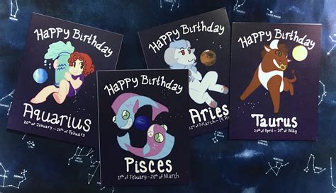 Zodiac Party Birthday Cards On Storenvy
