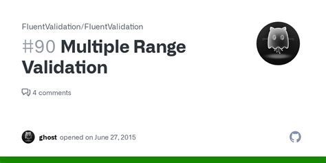 Multiple Range Validation Issue 90 FluentValidation
