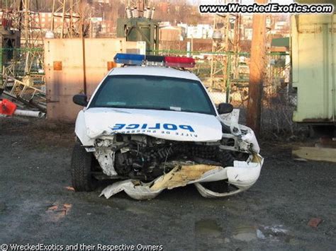 Wrecked Police Cars