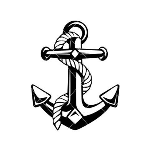 Anchor svg anchor cut file anchor vector anchor decal | Etsy