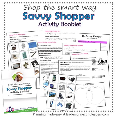 Savvy Shopper Activity Booklet - Leader Connecting Leaders
