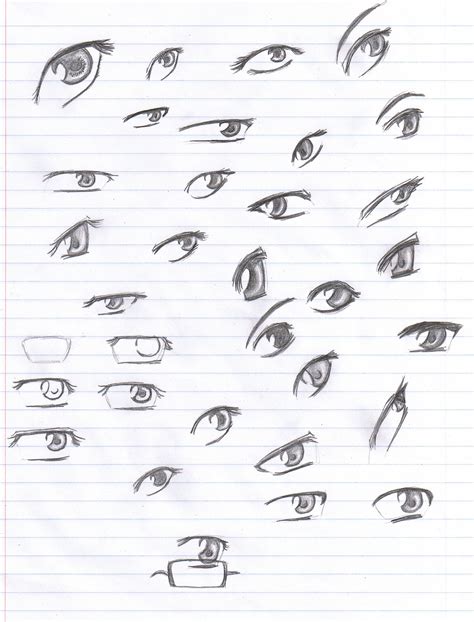 Anime Eyes Reference Pencil By Verie On Deviantart