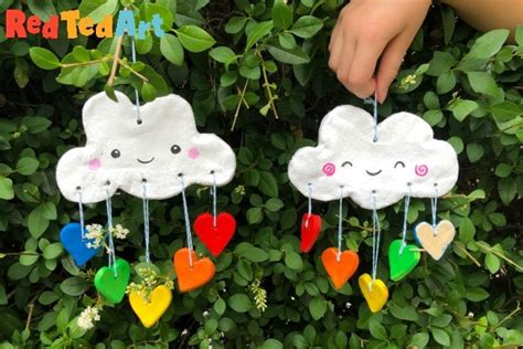 11 Thrilling Cloud Crafts For Children Climate Craft Concepts Pink
