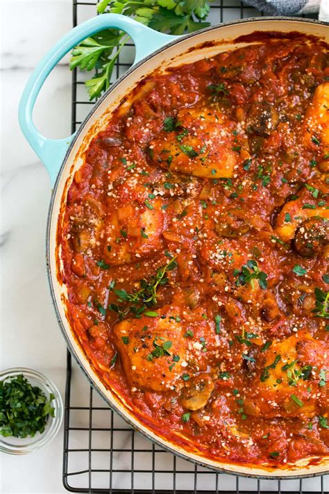 I've been wanting an enameled cast. Chicken Cacciatore {Easy Recipe with Authentic Flavor ...
