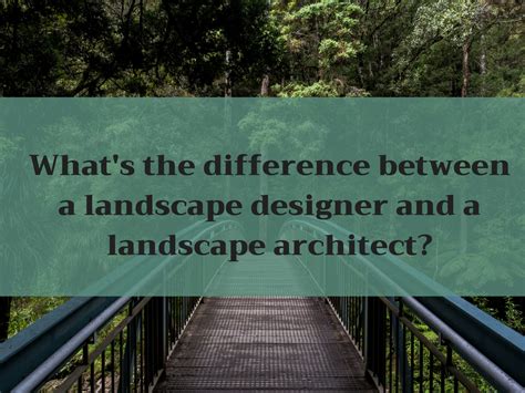 Whats The Difference Between A Landscape Designer And A Landscape