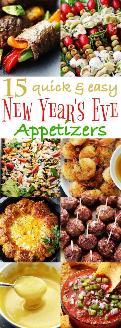 So make that playlist of new year's songs and put up the new year decorations, then put together that delicious new year's eve food menu and add all the tasty finger foods you can. 15 Quick and Easy New Year's Eve Appetizers Recipes ...