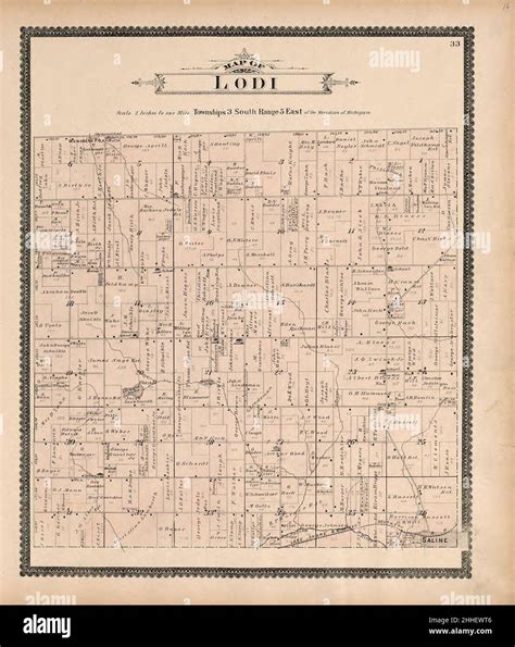 Standard Atlas Of Washtenaw County Michigan Including A Plat Book Of