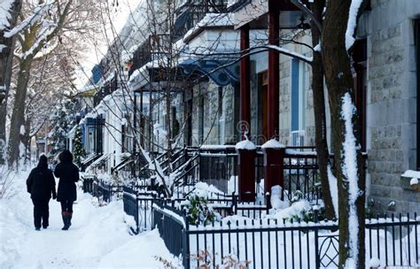 Winter Montreal Stock Image Image Of Snow January Scene 3990665