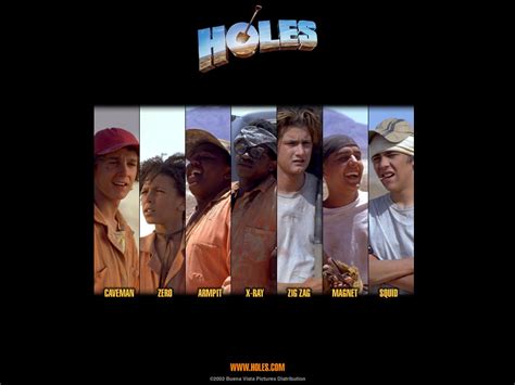 Book award, one of the many prizes he has won for the book, sachar told the audience, holes was inspired by my dislike of the hot texas summer. luckily, sachar was in the right place at. Holes Wallpaper- Characters - Holes Wallpaper (9979253 ...