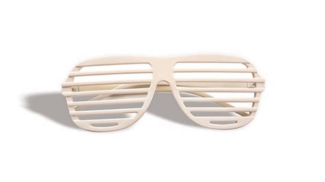 80s Neon Slot Shutter Glasses Sunglasses Slotted Eyewear Costume