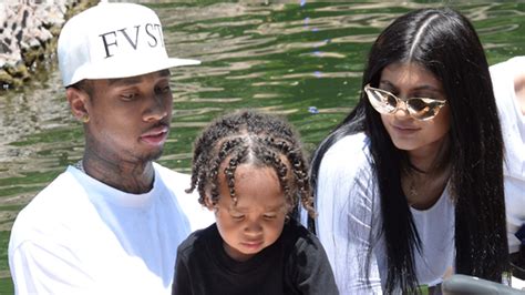 watch kylie jenner ignores tyga s son king during boat ride at north west s disneyland birthday