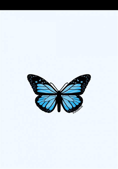 Blue Monarch Butterfly Aesthetic Light Blue Butterfly Blue Butterfly
