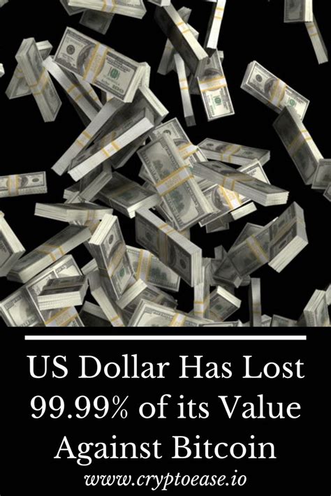One of the most important elements of bitcoin is the blockchain, which tracks who owns what, similar to how a bank tracks assets. US dollar has lost 99.99% of its value against Bitcoin