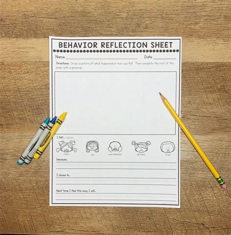 7 Helpful Tips For Using Behavior Reflection Sheets Teaching