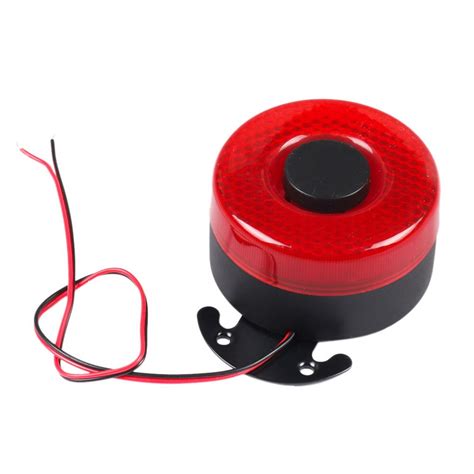 Dc 12v 24v 105db Auto Warning Siren Sound Signal Backup Alarms Horns With Led Beep Reverse Air