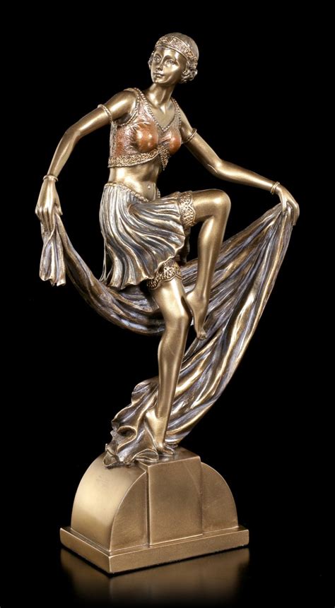 Art Deco Figurine Female Dancer Art Nouveau Art And Garden