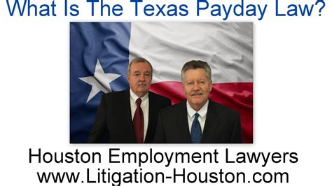 Texas Payday Law Make Your Employer Pay Unpaid Wages Youtube