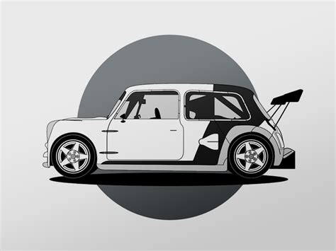 Drawing A Mini Cooper By Nagymate On Dribbble