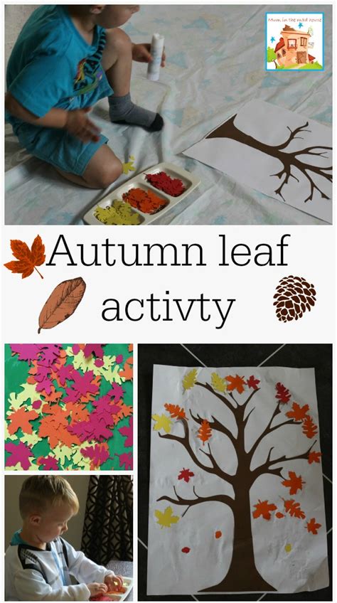 Autumnfall Leaves Sticking Activity For Preschoolers Mum In The Madhouse