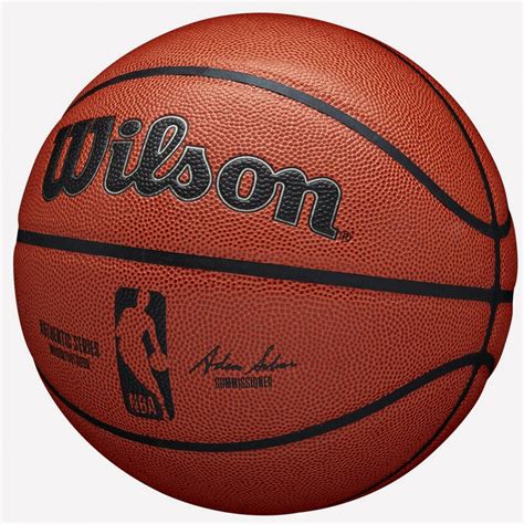 Wilson Nba Authentic Series Indooroutdoor Basketball Ball Brown