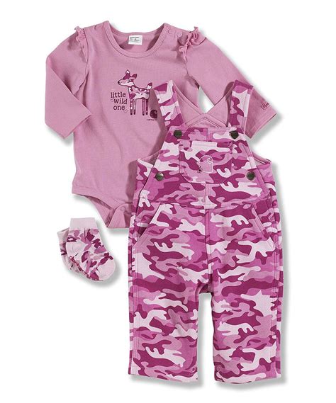 Carhartt Pink Camo Overalls Set Infant Zulily Cute Baby Clothes