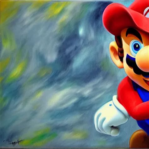 Mario Still Image Oil Painting Stable Diffusion Openart