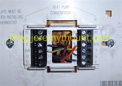 This article series explains the basics of wiring connections at the thermostat for heating, heat pump. Sometimes Useful Stuff: Programmable Honeywell thermostat replacement for a Trane WeatherTron ...