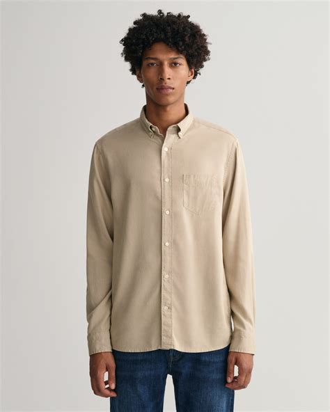 Gant Regular Fit Garment Dyed Lyocell Shirt 3230114 Gant