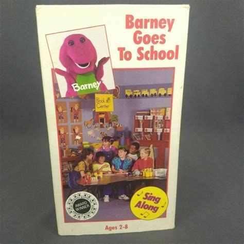 Barney Goes To School 1990 Vhs Original On Mercari Barney Barney
