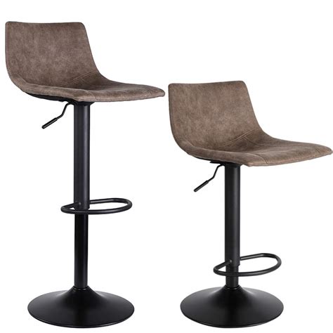 Wooden bar stools bar stool chairs counter stools table and chairs dining chairs commercial bar stools foot rest scandinavian design minimalism. SUPERJARE Set of 2 Bar Stools, Swivel Barstool Chairs with ...