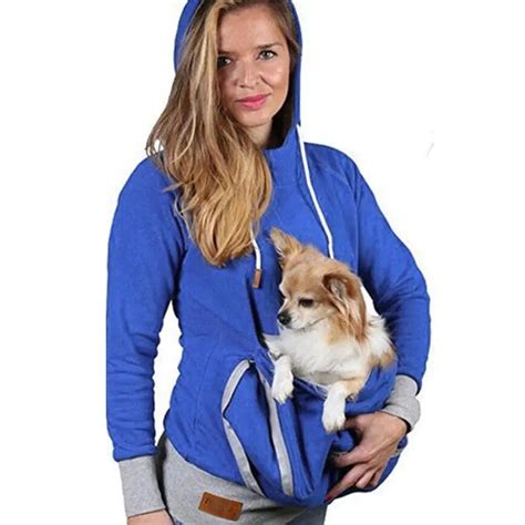 Buy Unisex Cat Lovers Hoodie Kangaroo Dog Pet Pouch