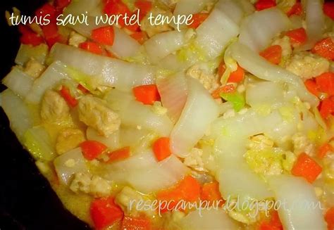 Resep tumis sawi putih jagung manis super enak dan praktis cara buatnya. Resep Tumis Wortel Sawi Tempe ~ Resep Aneka Wortel
