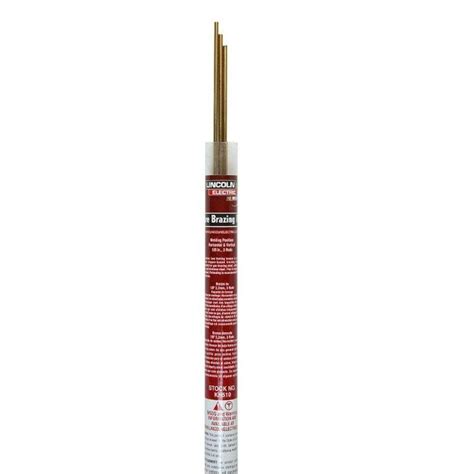 Lincoln Electric 18 In X 36 In Bare Brass Brazing Rod Kh510 The