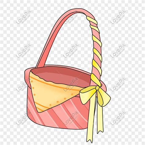 Pink Basket Cliparts Baby Basket Cartoon Clipart Png Free Clip